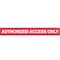 Queue Solutions WallMaster 400, Red, 15' Red/White AUTHORIZED ACCESS ONLY Belt WM400R-RWA150 - alternate 2